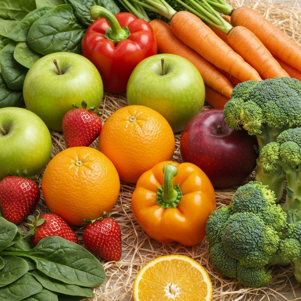 Buah dan sayuran segar