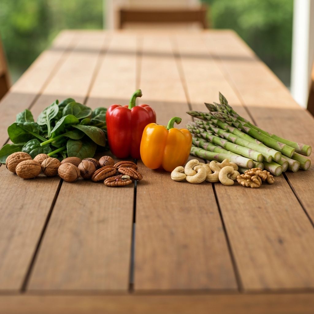 Sayuran segar dan kacang-kacangan